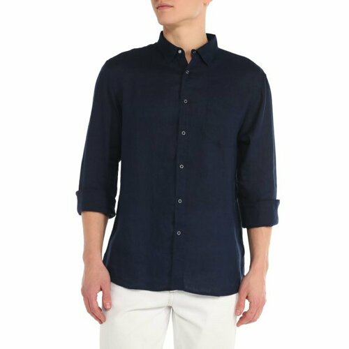 Рубашка Maison David, размер XXL, темно-синий рубашка maison david размер xxl темно синий
