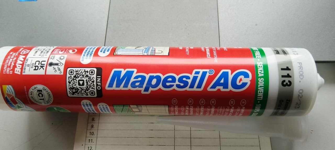 Герметик Mapei Mapesil AC 310 мл. 113 Темно-серый 1 шт. 310 гр