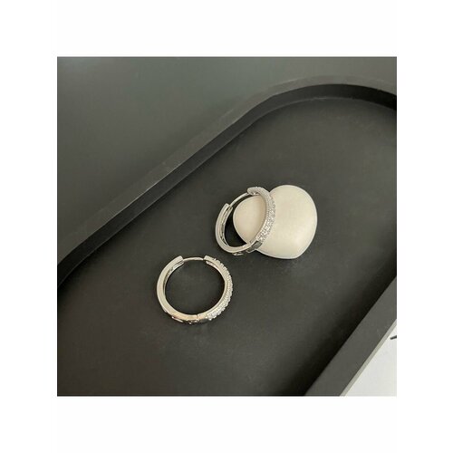 Серьги , серый