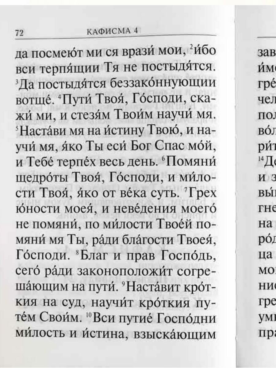 Книга Псалтирь с молитвами о живых и усопших, с указанием чтений на всякую потребу по н... - фото №9