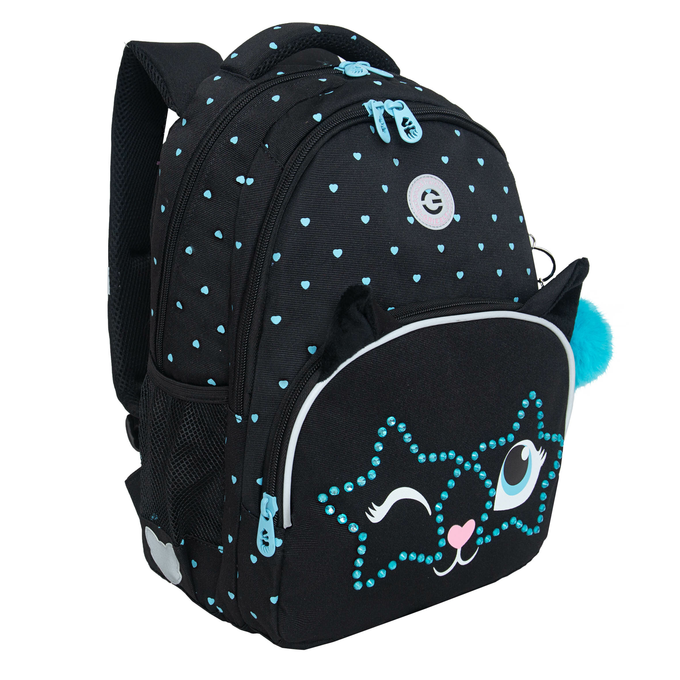 Рюкзак школьный GRIZZLY с карманом для ноутбука 13", анатомической спинкой, для девочки RG-460-6/1