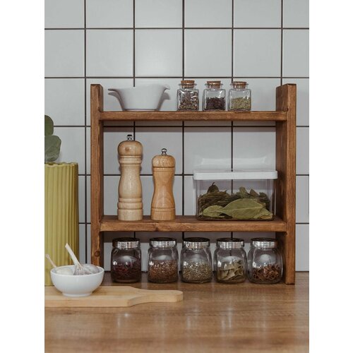 фото Полка для кухни настольная wood attribute