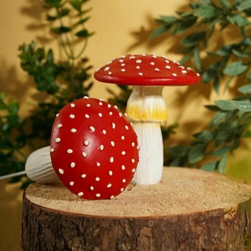 Светящаяся декоративная садовая фигура Гриб Садовое украшение Для интерьера 799₽