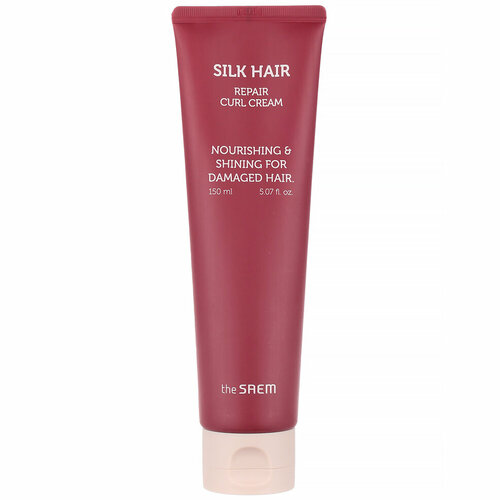 Крем-маска для вьющихся волос The Saem Silk Hair Repair Curl Cream, 150 ...