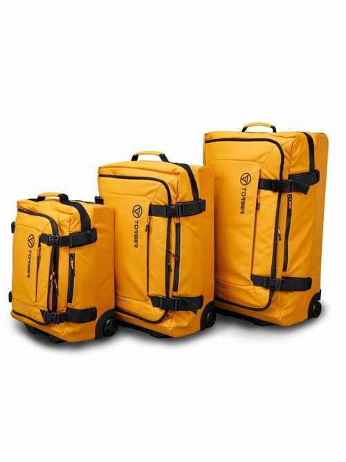 Комплект сумок Torber Moby, 3 шт., 81 л, 28.5х70х41 см, желтый