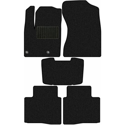 Коврики текстильные Allmone "Комфорт" для Mitsubishi Outlander 4 (GNOW) 2022 - Н. В, черные
