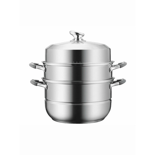 Кастрюля-пароварка Xiaomi Crystal Kitchen Stainless Steel Steam Pot 3 Layer (JC-ZG01)