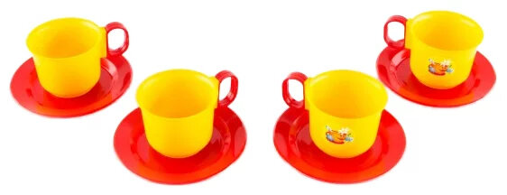 Набор посуды  Набор чашек   4 чашки  4 тарелки 