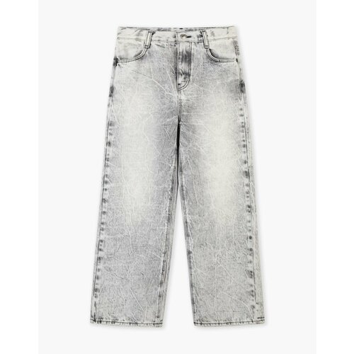 Джинсы Gloria Jeans, размер 8-9л/134 (34), серый