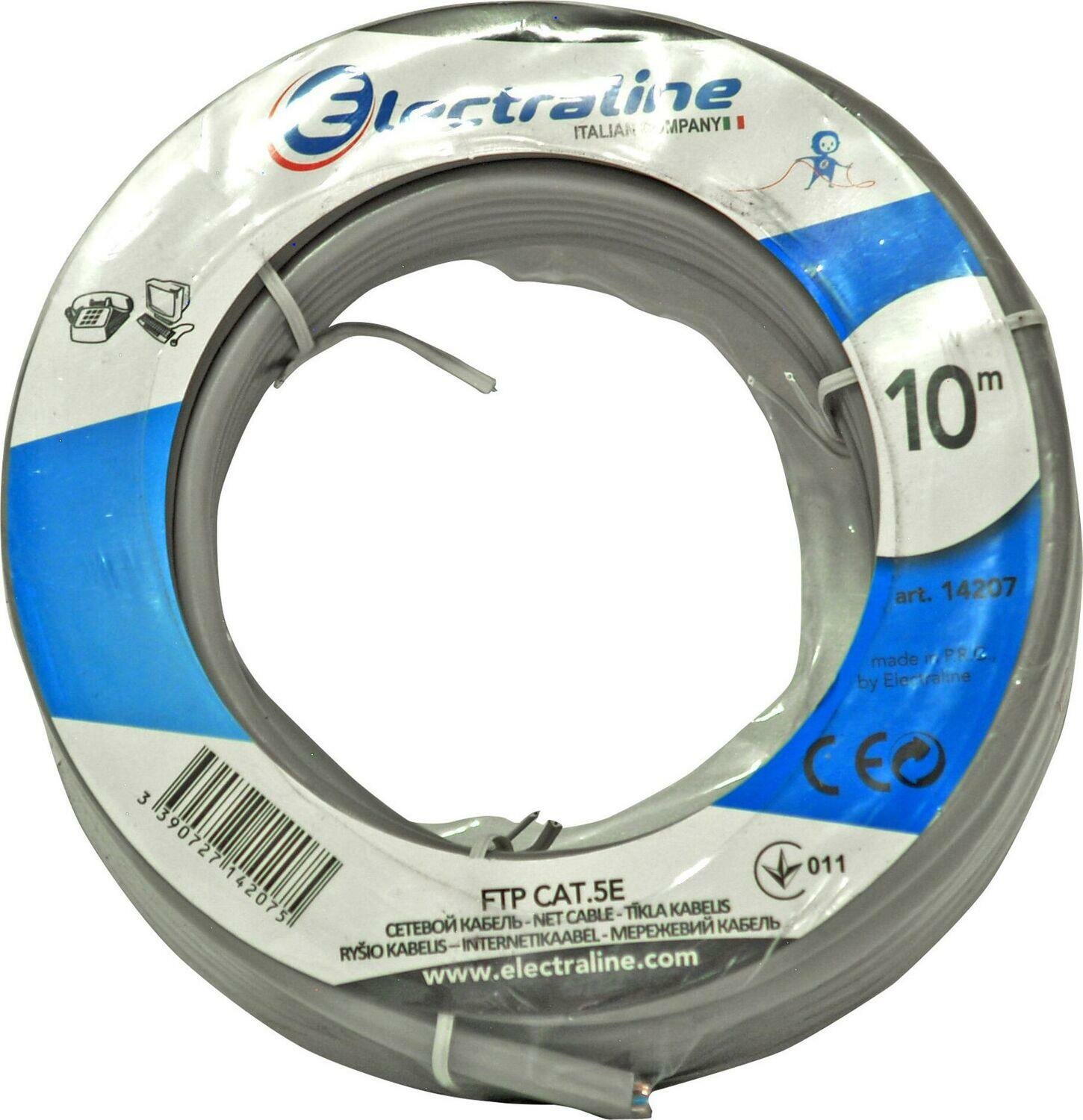 Кабель FTP Electraline КАТ.5Е 10 м - фото №3