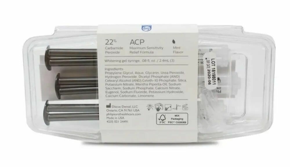Картинки Гель для домашнего отбеливания зубов Zoom Nite White 22%, 3 шприца