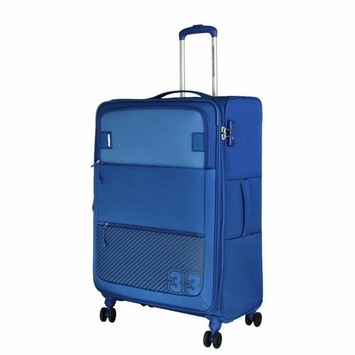Чемодан American Tourister, 105 л, размер L, синий