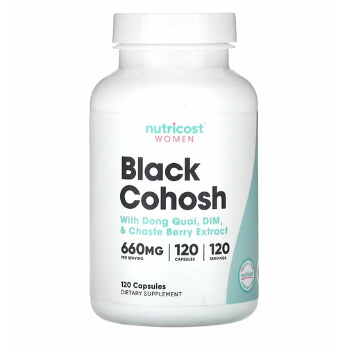 Black Cohosh, Воронец кистевидный, для женщин, 660 мг, 120 капсул