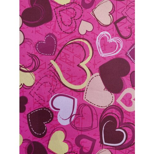 Ткань 600300D ПВХ Сердечки 525₽