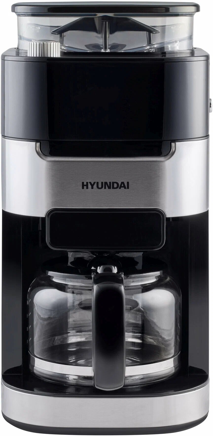 Кофеварка капельная Hyundai HYD-1216 1050Вт черный/серебристый
