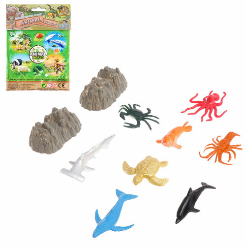 Набор морских животных Морской мир 8 фигурок декор 346₽