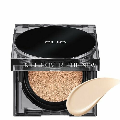 CLIO KILL COVER THE NEW FOUNWEAR CUSHION (Spf 50+) 04 ginger Тональный солнцезащитный кушон clio тональный кушон с запасным блоком clio kill cover the new founwear cushion spf 50 4 ginger