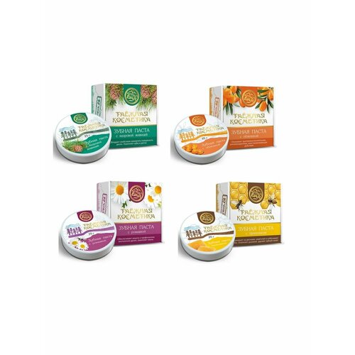Зубные пасты Алтын Бай 4 шт по 25 г 1499₽