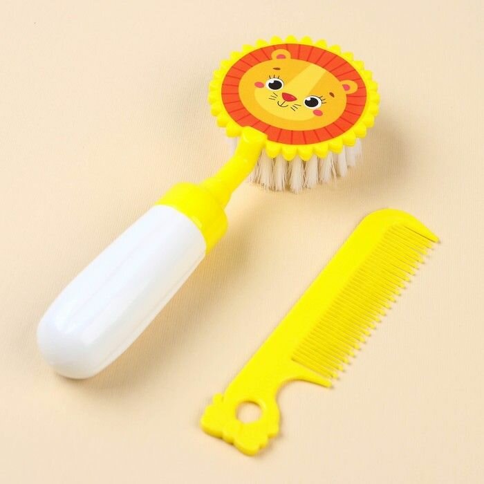 Набор расчёсок , 2 предмета: расчёска с зубчиками + щётка