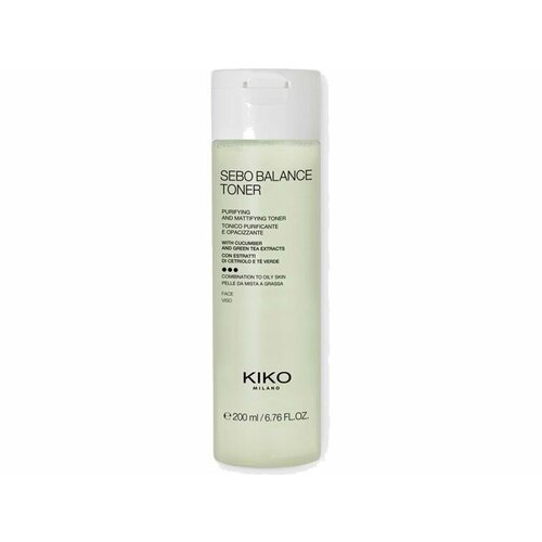 Очищающий и матирующий лосьон KIKO MILANO SEBO BALANCE TONER очищающий и матирующий крем гель kiko milano sebo balance cream 50 мл