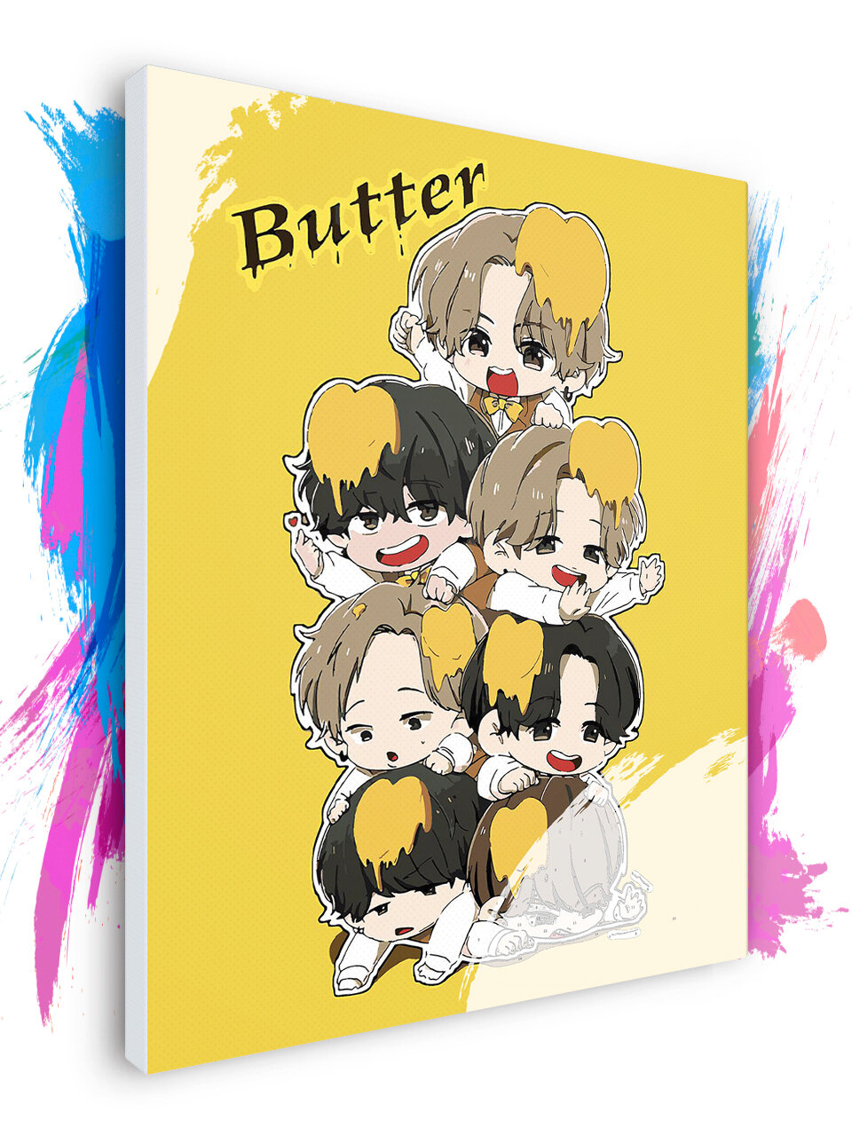 Картина по номерам на холсте BTS Butter Art, 50 х 80 см