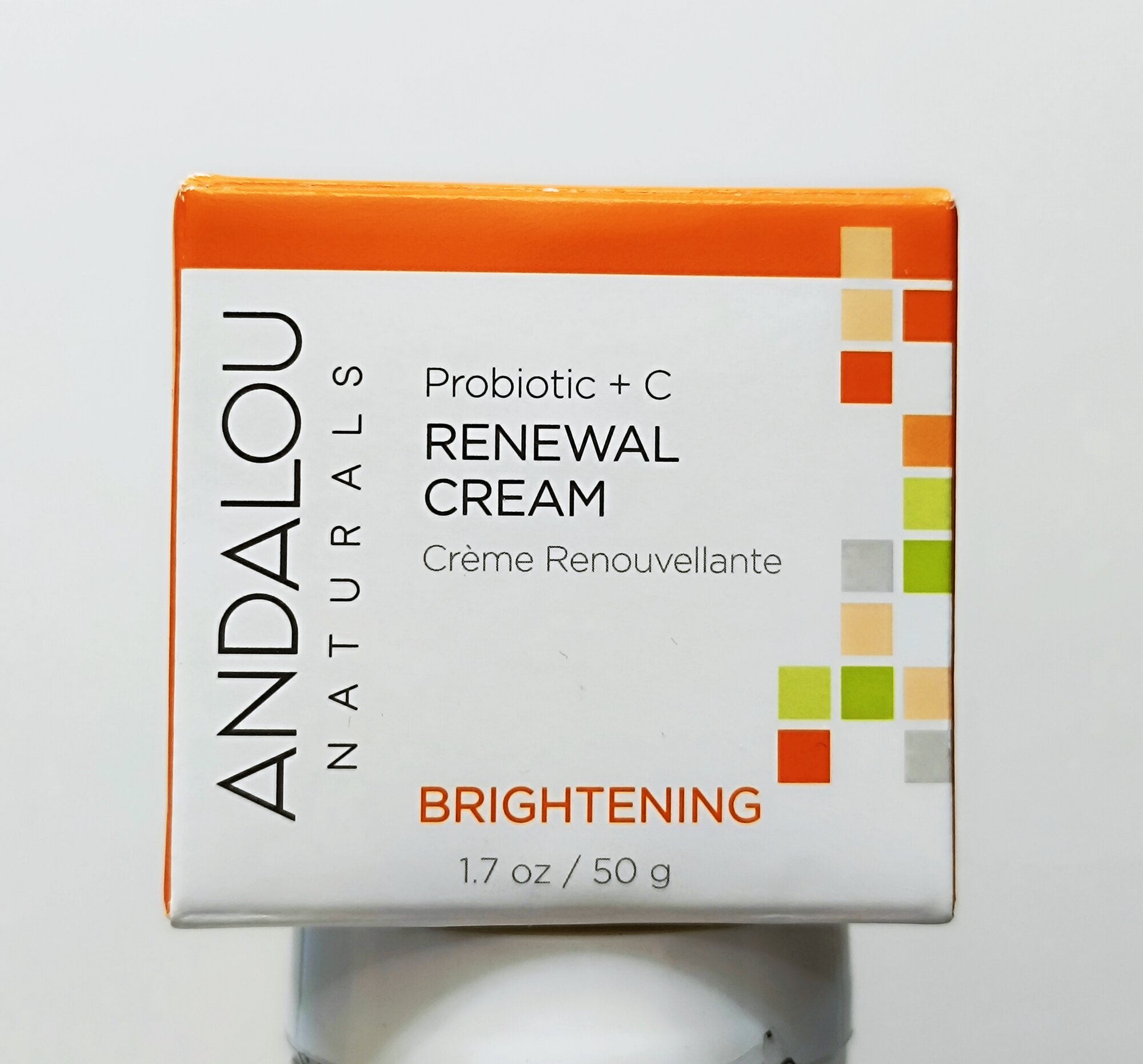 Andalou Naturals Восстанавливающий крем для лица Пробиотики + витамин С Brightening Probiotic + C Renewal Cream, 50 мл