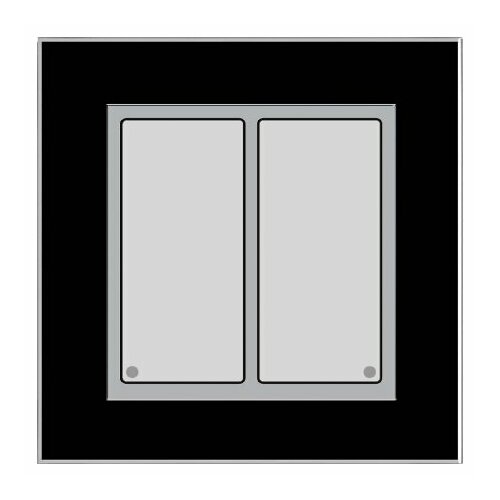 Стеклянная клавиатура для подключения I черная 2T LCN - GT2B 5309900₽