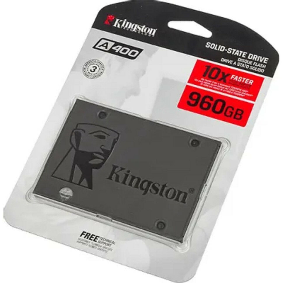 2.5" Kingston A400 960Gb (SA400S37/960G) - фото №6