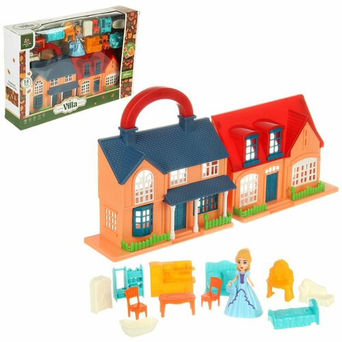 Кукольный домик с аксессуарами, Veld Co домик кукольный полесье сказка с набором мебели 12 предметов