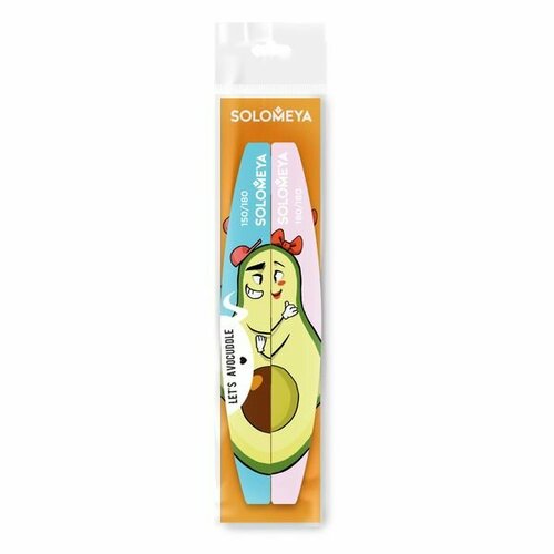 Solomeya Набор пилок Let s avocuddle, 2 шт. набор пилок для ногтей solomeya набор пилок let s avocuddle nail files