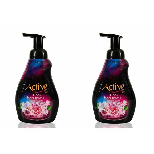 Active Пенка-мыло для рук Черный бриллиант, 500 мл, 2 шт