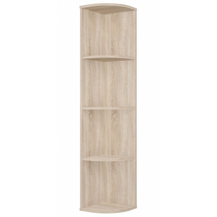 фото Стеллаж Home Smart угловой радиусный 4 секции 142х29х29 Дуб