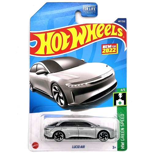 Hot Wheels Машинка базовой коллекции LUCID AIR серебристая C4982/HCT24 hot air