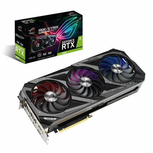 Видеокарта ASUS GeForce RTX 3080 ROG Strix V2 OC Edition сменный вентилятор охлаждения cf1010u12s 95 мм для видеокарты asus rog strix geforce rtx 3060 ti 3070 3080 3090 3070ti 3080ti