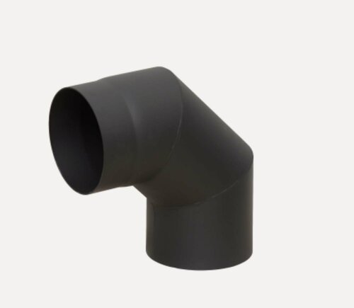 Изображение товара Отвод LAVA (конструкционная сталь 2мм, черный) 90* диаметр дымохода: 120 мм