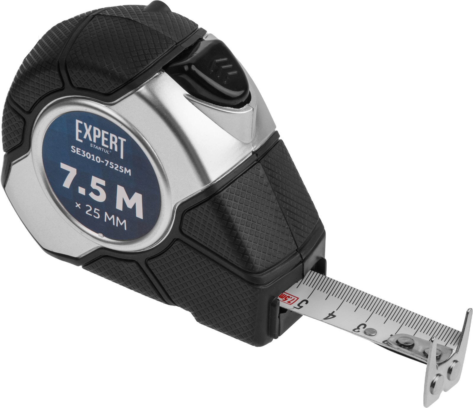 Рулетка измерительная 7,5 м 25мм EXPERT STARTUL SE3010-7525M, автостоп, двухсторонняя шкала, магнитный зацеп