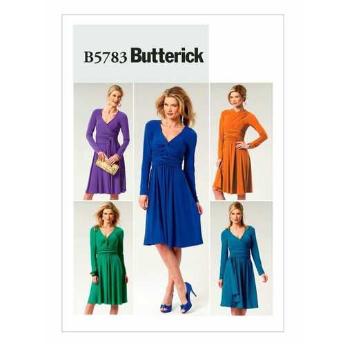 Выкройка №5783 Платье с драпировкой выкройка butterick 5770 топ туника