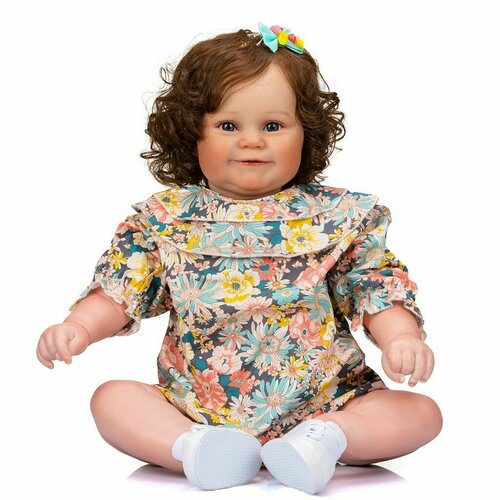фото Кукла реборн мягконабивная 60см в пакете (fa-354) npk doll