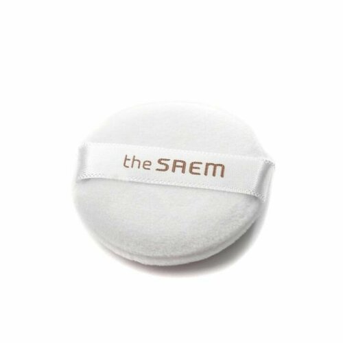 the saem спонж косметический 100% charcoal jelly cleansing puff 2 шт THE SAEM Спонж косметический Ultrafine Powder Puff, 1 шт