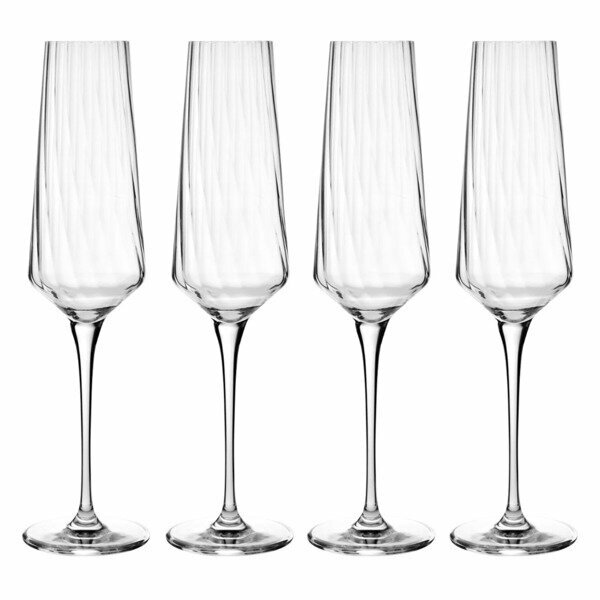 фото Набор фужеров для шампанского Krosno Авангард Люми 180 мл, стекло, 4 шт