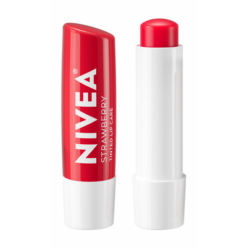 NIVEA Бальзам для губ Клубничное сияние, 4,8 гр бальзам для губ nivea клубничное сияние 4 8 г