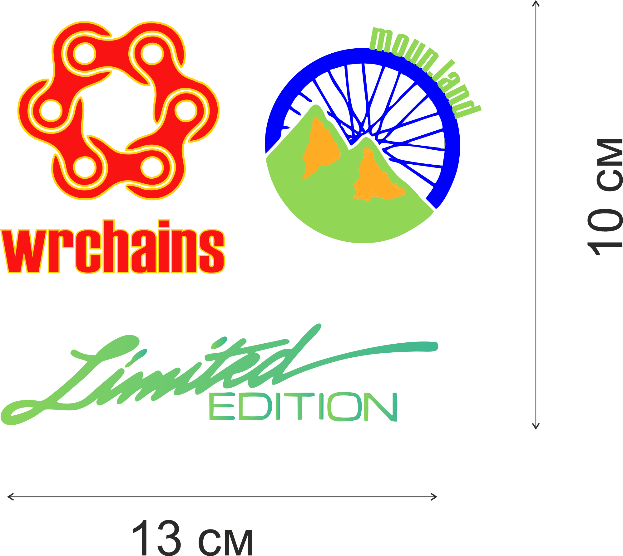 Трансфер "Ride Bike" (дождевик), 130х110 мм