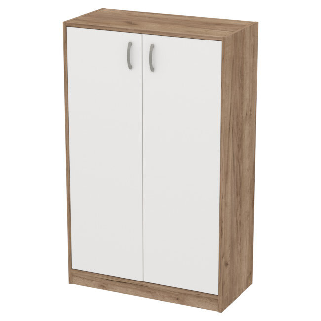 Шкаф Меб-фф Шкаф СБ-60+ДВ-60 цвет Дуб Крафт+Белый 77/37/123 см