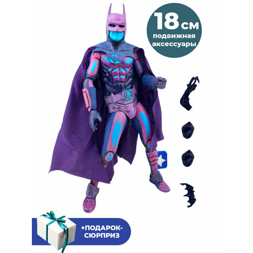 Фигурка Бэтмен Batman 1989 Video Game Appearance + Подарок подвижная аксессуары 18 см фигурка bendyfigs dc comics – batman 19 см