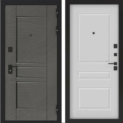 Входная металлическая дверь для квартиры BN-04 с внутренней панелью ФЛ-711, белый софт, размер по коробке 960х2050, правая входная металлическая дверь рекс премиум н фл 290 белый белый софт