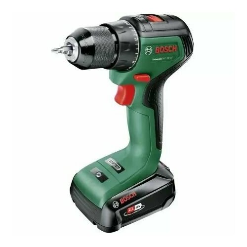 дрель шуруповерт bosch gsb 18v 55 2 x 4 0 ah l boxx 06019h5300 Дрель-шуруповерт Bosch UniversalDrill 18V-55, 1 x 2 Ah (06039D7001)