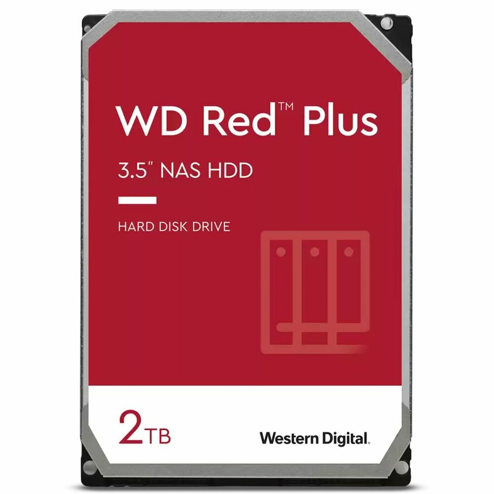 Жесткий диск Western Digital 2TB 3.5" Red Plus 5400RPM (WD20EFPX)