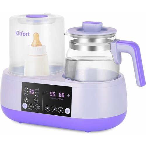 Чайник электрический Kitfort КТ-2327 12л 1200Вт сиреневый корпус пластик 700000₽