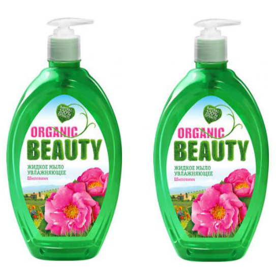 Жидкое мыло Organic Beauty увлажняющее, 500 мл, 2 шт