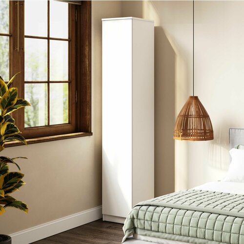 Шкаф пенал Мори 40х210 Белый однодверный 8221₽